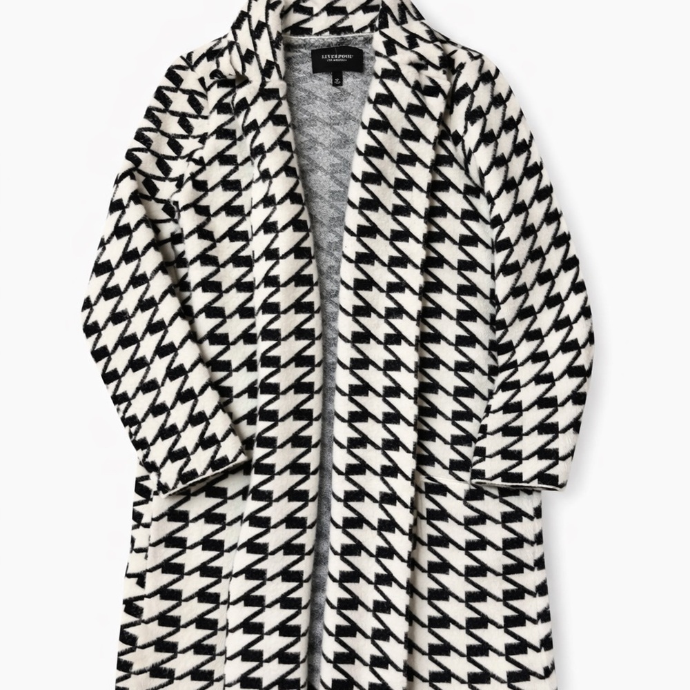 Liverpool Monochrome Houndstooth Trench Coat